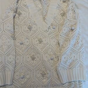 Elegant Cream Knit Sweater